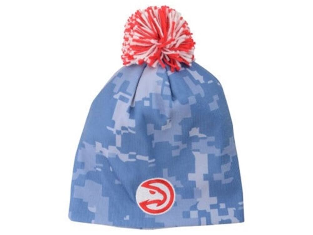 Atlanta Hawks Beanie NBA Jersey Knit Pom Cap New Blue Embroidered Logo Adult